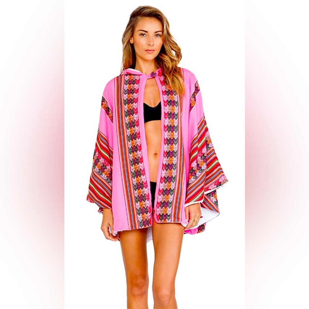 PITUSA Inca Towel Cape 🌺🏝️ Hot Pink